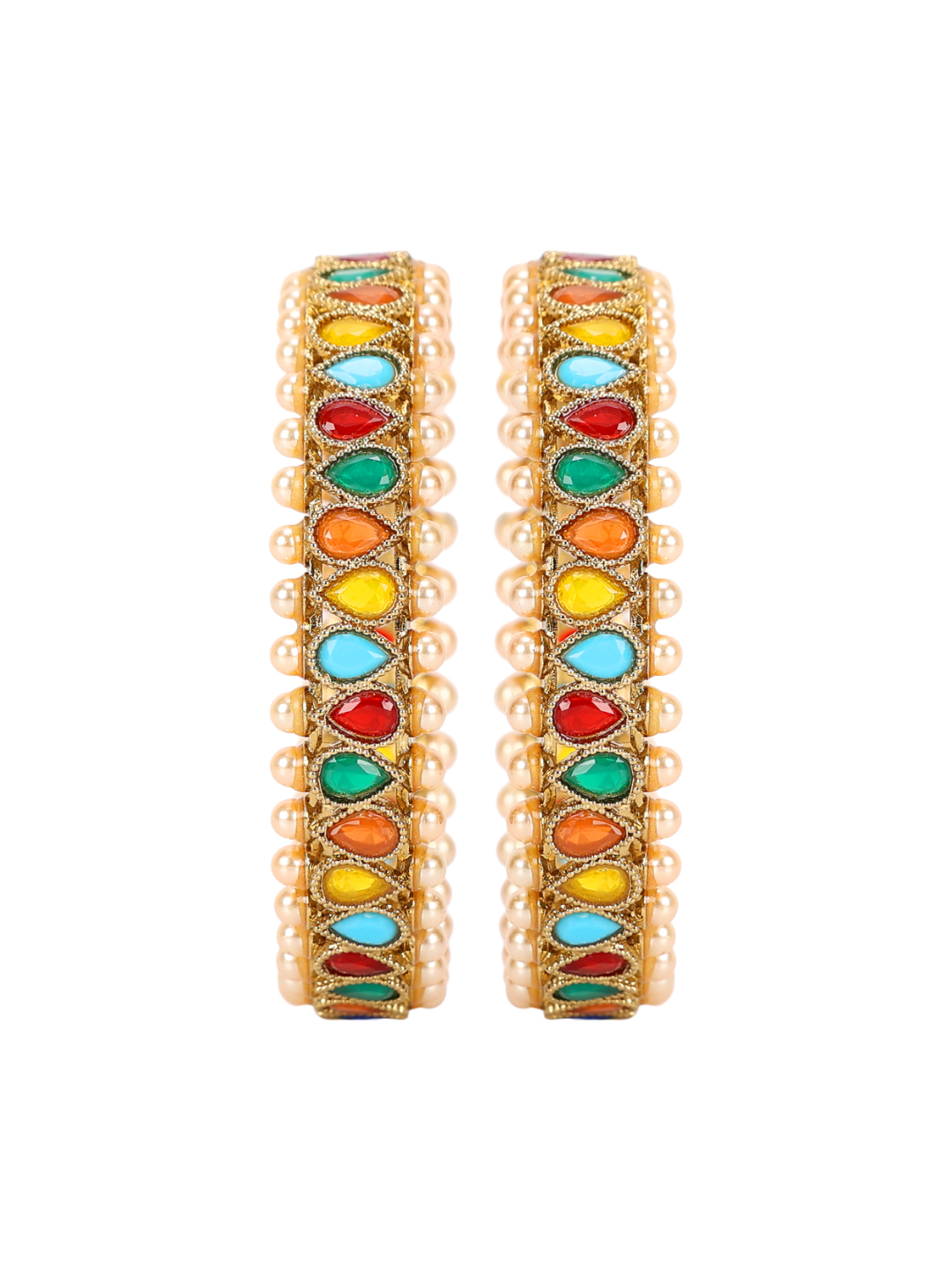 YouBella Jewellery Stylish Gold Plated Bangles for Girls and Women
